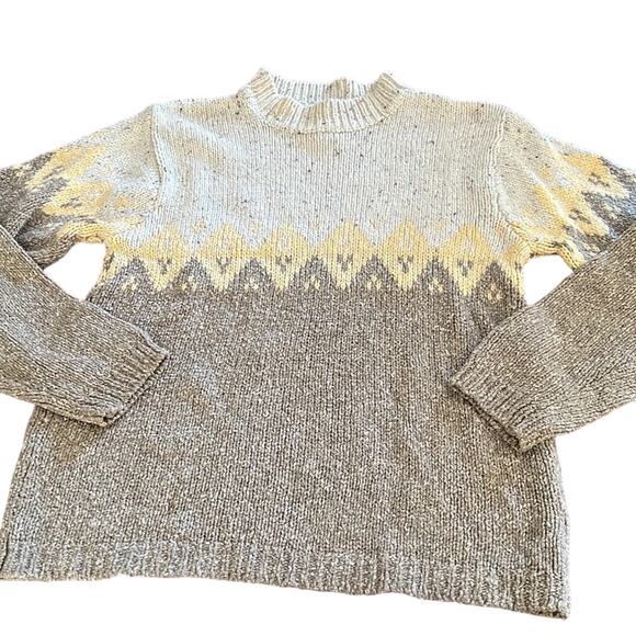 St. John’s Bay Multicolor Pullover Sweater Woman Size Medium Mock Turtleneck - Picture 3 of 7